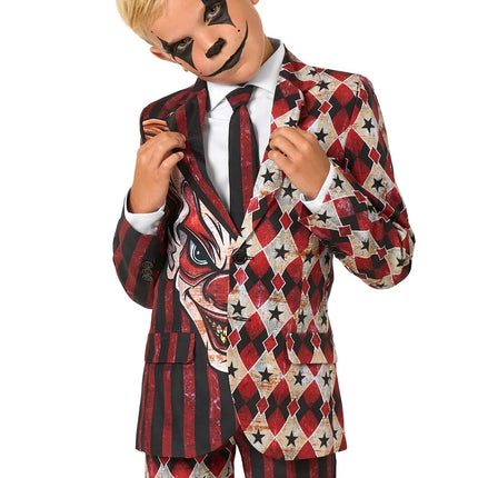 Horrorclown-kostume til drenge, 3-delt
