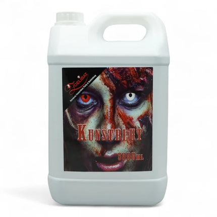 Halloween-kunstigt blod, rødt, 5 liter