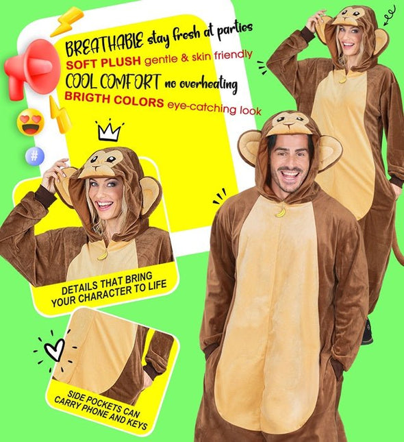 Aap Pluche Kostuum van Widmann koop je bij Partywinkel