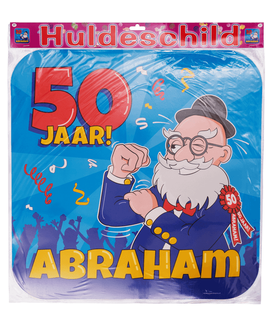 Abraham Deurbord Cartoon 50cm van Paper Dreams koop je bij Partywinkel