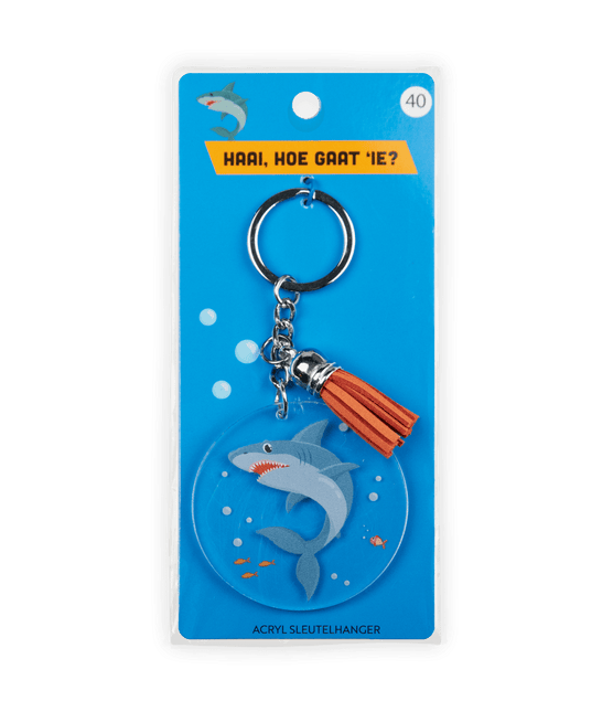 Acryl Sleutelhanger Haai van Paper Dreams koop je bij Partywinkel
