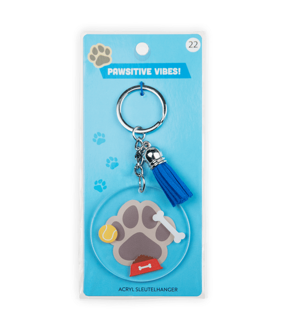 Acryl sleutelhanger Hond van Paper Dreams koop je bij Partywinkel