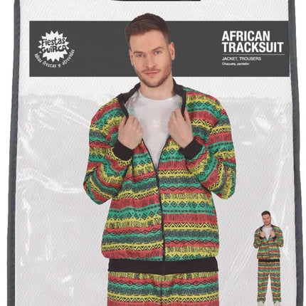 Afrikaans Trainingspak Fout Heren van Fiestas Guirca koop je bij Partywinkel