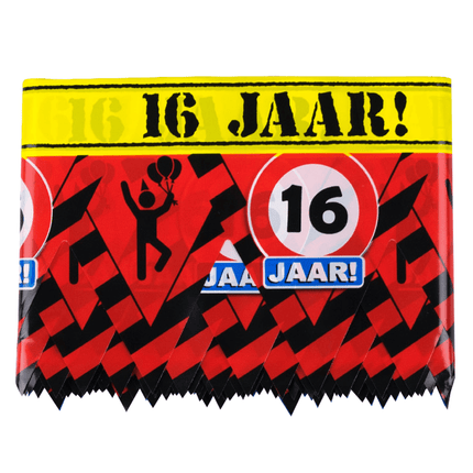 Afzetlint 16 Jaar 12m van Paper Dreams koop je bij Partywinkel