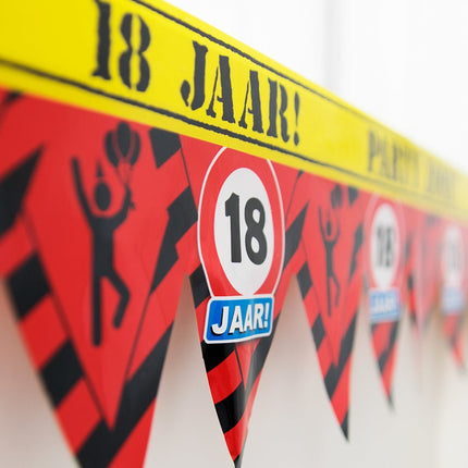 Afzetlint 18 Jaar 12m van Paper Dreams koop je bij Partywinkel