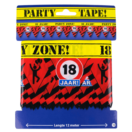Afzetlint 18 Jaar 12m van Paper Dreams koop je bij Partywinkel