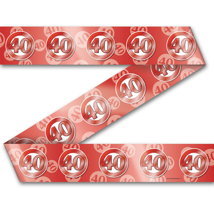 Afzetlint 40 Jaar Getrouwd 12m van Paper Dreams koop je bij Partywinkel