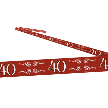 Afzetlint 40 Jarig Jubileum 15m van Folat koop je bij Partywinkel