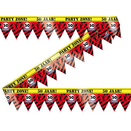 Afzetlint 50 Jaar 12m van Paper Dreams koop je bij Partywinkel