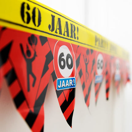 Afzetlint 60 Jaar 12m van Paper Dreams koop je bij Partywinkel