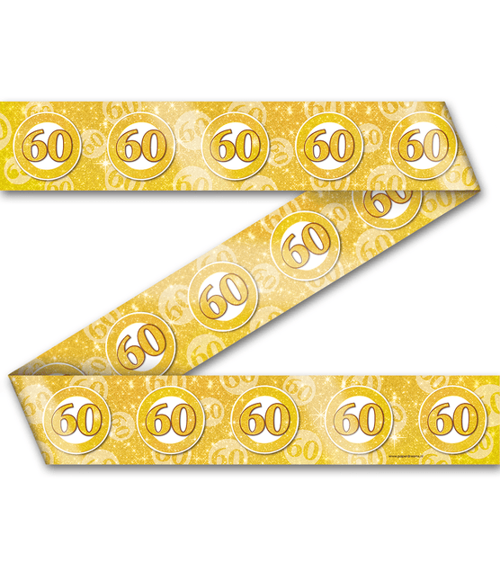 Afzetlint 60 Jaar Getrouwd 12m van Paper Dreams koop je bij Partywinkel
