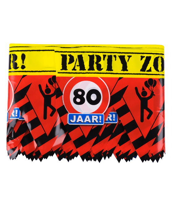 Afzetlint 80 Jaar 12m van Paper Dreams koop je bij Partywinkel