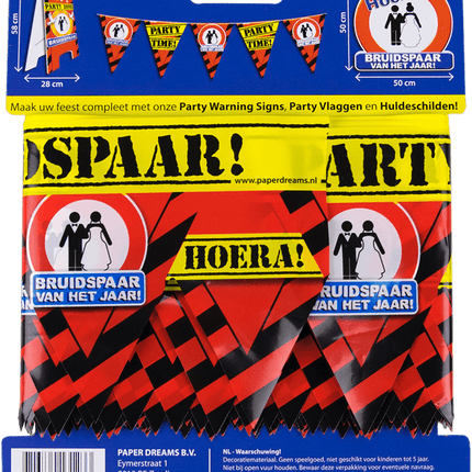 Afzetlint Bruidspaar van het Jaar 12m van Paper Dreams koop je bij Partywinkel