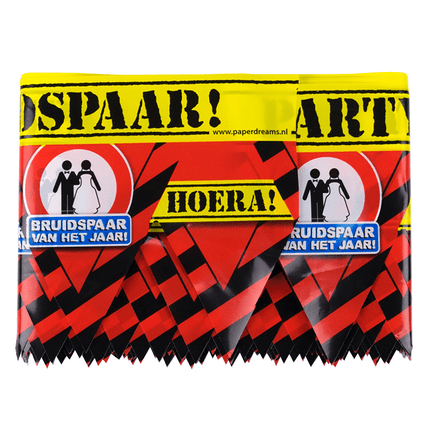 Afzetlint Bruidspaar van het Jaar 12m van Paper Dreams koop je bij Partywinkel