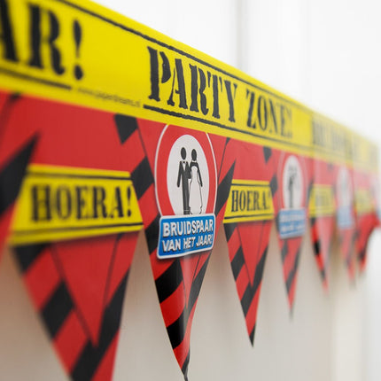 Afzetlint Bruidspaar van het Jaar 12m van Paper Dreams koop je bij Partywinkel