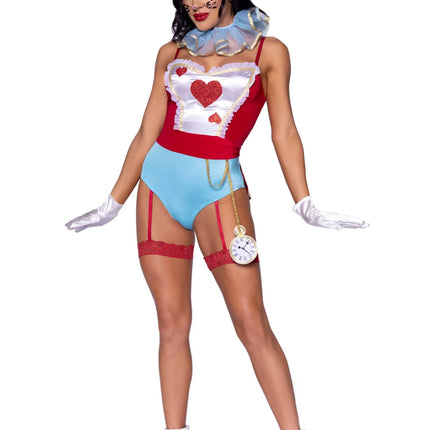 Alice In Wonderland Kostuum Dames Bodysuit Leg Avenue van Leg Avenue koop je bij Partywinkel