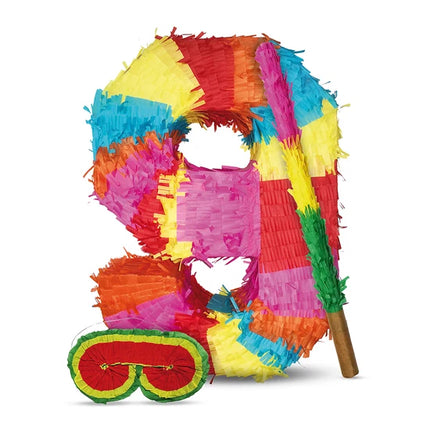Tal 9 Piñata-sæt, 3 dele, 45 cm