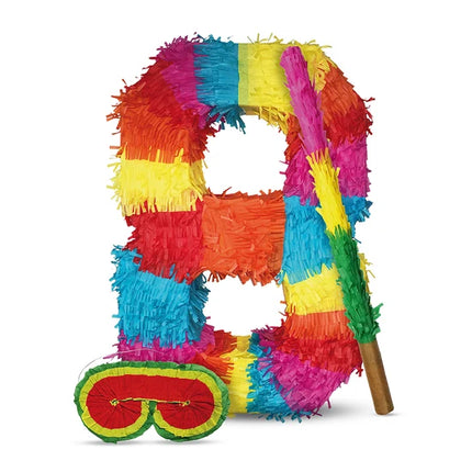 Tal 8 Piñata-sæt, 3 dele, 45 cm