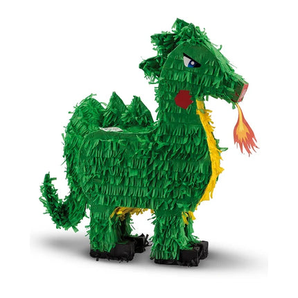 Drage-piñata, grøn, 45 cm