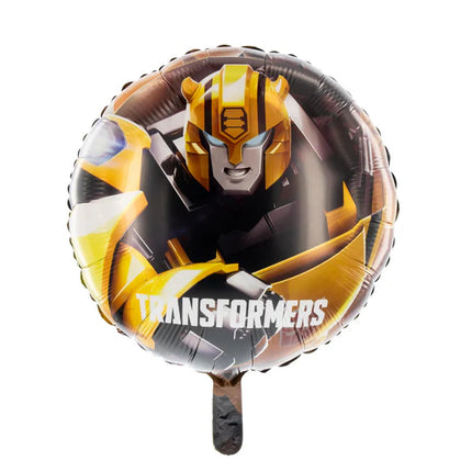 Transformers-heliumballon, sort og gul, tom, 45 cm