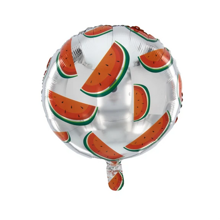 Frugt-heliumballon, vandmelon, tom, 45 cm