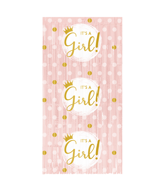 Babyshower Deurgordijn It'S A Girl 2m van Paper Dreams koop je bij Partywinkel