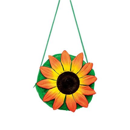 Solsikke-skuldertaske i plys, 20 cm