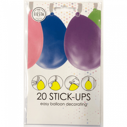 Ballon Plakkers 6cm 20st van WeFiesta koop je bij Partywinkel