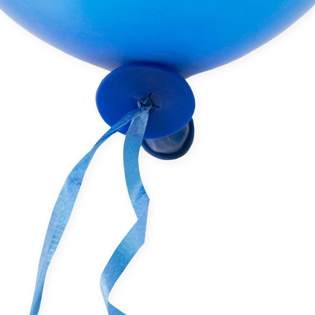 Ballon Snelsluiters Blauw met Lint 100st van WeFiesta koop je bij Partywinkel