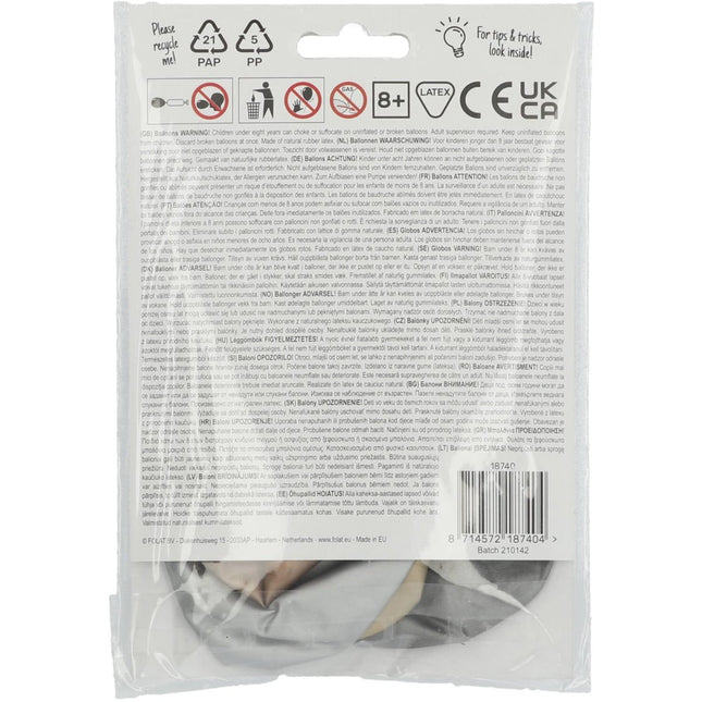 Ballonnen 40 Years 33cm 4st van Folat koop je bij Partywinkel