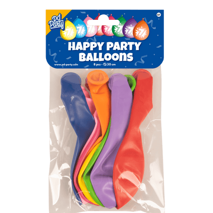 Ballonnen 7 Jaar Hoera 30cm 8st van Paper Dreams koop je bij Partywinkel