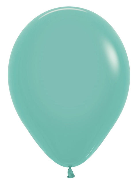 Ballonnen Aquamarina 30cm 12st van Sempertex koop je bij Partywinkel