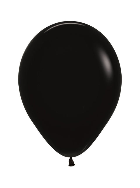 Ballonnen Black 25cm 100st van Sempertex koop je bij Partywinkel