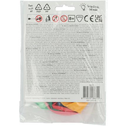 Ballonnen Funny Faces Gekleurd 33cm 6st van Folat koop je bij Partywinkel