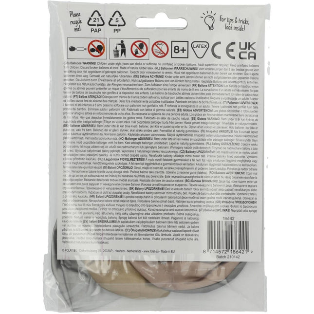 Ballonnen Happy Birthday 33cm 4st van Folat koop je bij Partywinkel