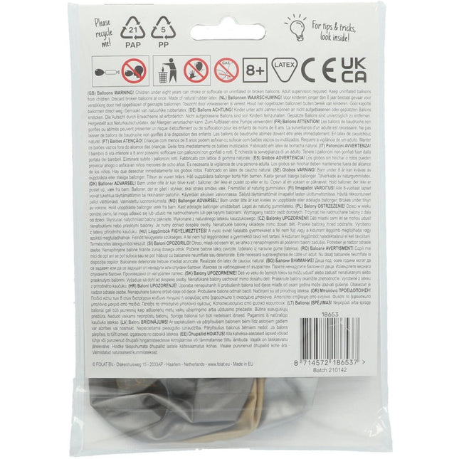 Ballonnen Happy Retirement 33cm 4st van Folat koop je bij Partywinkel