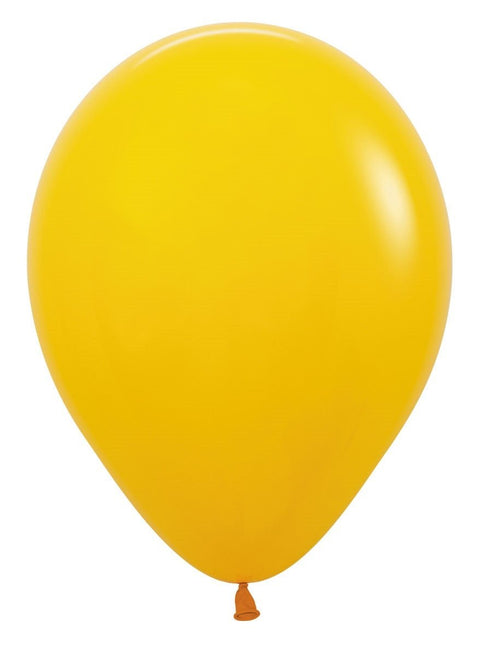 Ballonnen Honey Yellow 30cm 12st van Sempertex koop je bij Partywinkel