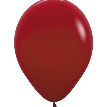 Ballonnen Imperial Red 25cm 100st van Sempertex koop je bij Partywinkel