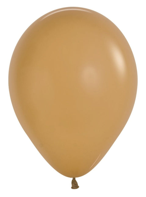 Ballonnen Latte 30cm 50st van Sempertex koop je bij Partywinkel