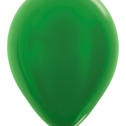 Ballonnen Metallic Green 30cm 50st van Sempertex koop je bij Partywinkel