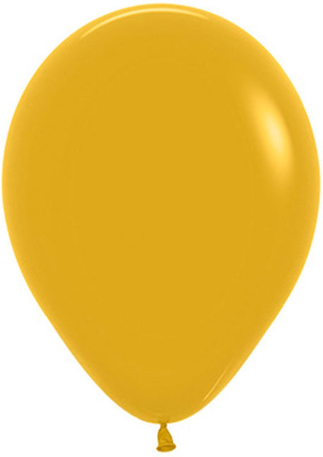 Ballonnen Mustard 30cm 50st van Sempertex koop je bij Partywinkel
