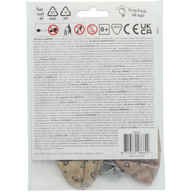 Ballonnen Panter 33cm 3st van Folat koop je bij Partywinkel