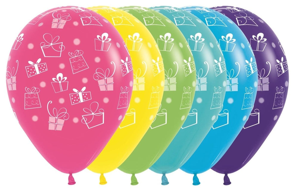 Ballonnen Presents Mix 30cm 12st van Sempertex koop je bij Partywinkel