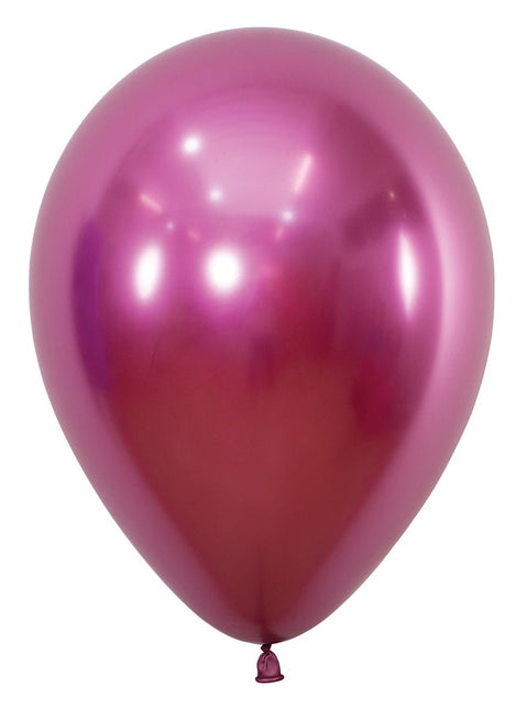 Ballonnen Reflex Fuchsia 30cm 50st van Sempertex koop je bij Partywinkel