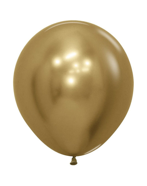 Ballonnen Reflex Gold 45cm 6st van Sempertex koop je bij Partywinkel