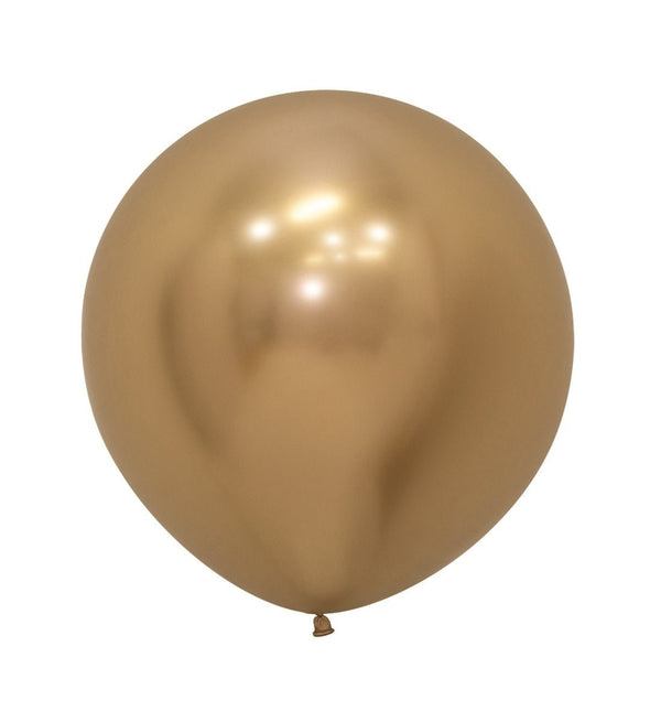 Ballonnen Reflex Gold 61cm 3st van Sempertex koop je bij Partywinkel