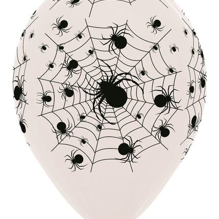 Ballonnen Spiderweb Crystal Clear 30cm 25st van Sempertex koop je bij Partywinkel