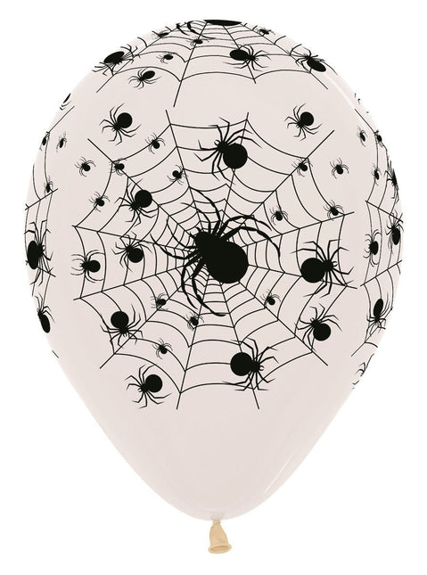 Ballonnen Spiderweb Crystal Clear 30cm 25st van Sempertex koop je bij Partywinkel