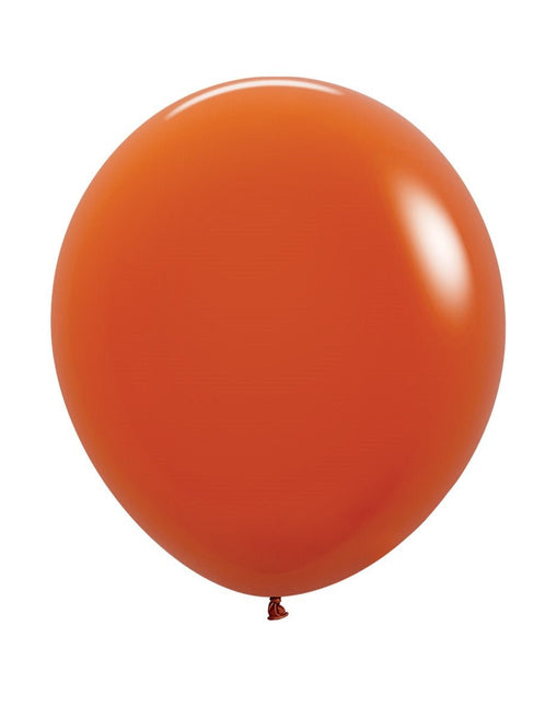 Ballonnen Sunset Orange 45cm 25st van Sempertex koop je bij Partywinkel