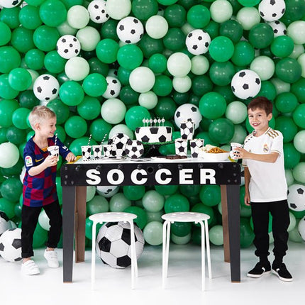 Ballonnen Voetbal 30cm 6st van Partydeco koop je bij Partywinkel